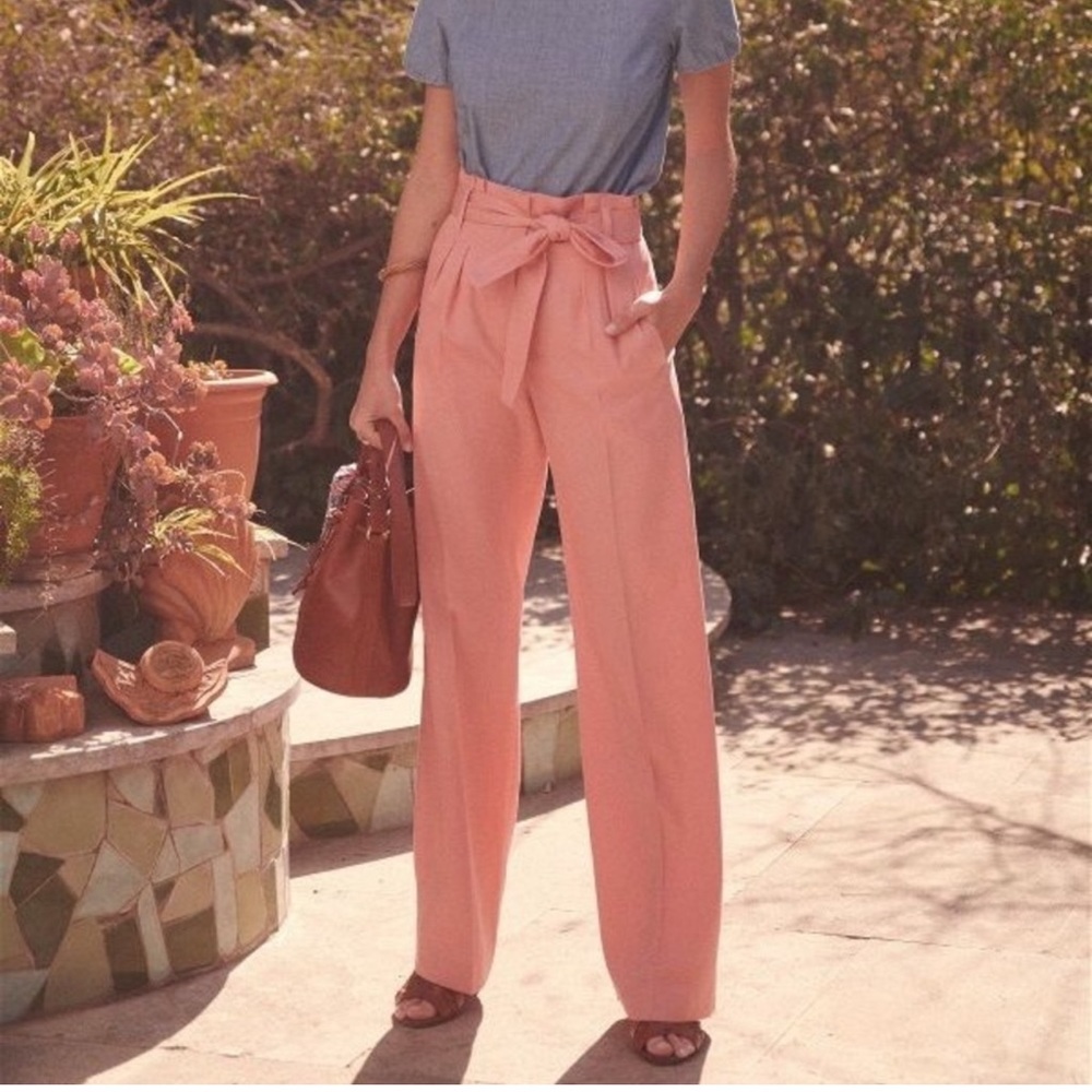 Sezane Arthur trousers in light coral size 36